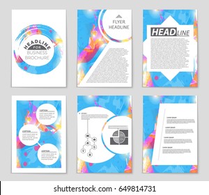 Abstract vector layout background set. For art template design, list, front page, mockup brochure theme style, banner, idea, cover, booklet, print, flyer, book, blank, card, ad, sign, sheet,, a4