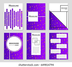 Abstract vector layout background set. For art template design, list, front page, mockup brochure theme style, banner, idea, cover, booklet, print, flyer, book, blank, card, ad, sign, sheet,, a4