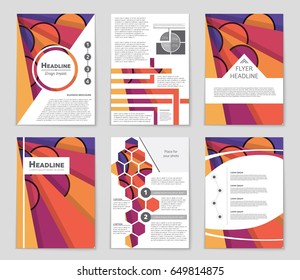 Abstract vector layout background set. For art template design, list, front page, mockup brochure theme style, banner, idea, cover, booklet, print, flyer, book, blank, card, ad, sign, sheet,, a4