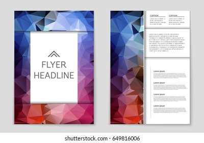 Abstract vector layout background set. For art template design, list, page, mockup brochure theme style, banner, idea, cover, booklet, print, flyer, book, blank, card, ad, sign, sheet,, a4.