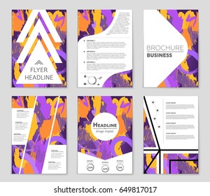 Abstract vector layout background set. For art template design, list, front page, mockup brochure theme style, banner, idea, cover, booklet, print, flyer, book, blank, card, ad, sign, sheet,, a4.