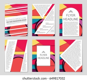 Abstract vector layout background set. For art template design, list, front page, mockup brochure theme style, banner, idea, cover, booklet, print, flyer, book, blank, card, ad, sign, sheet,, a4