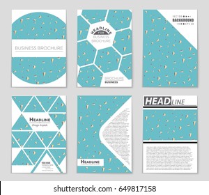 Abstract vector layout background set. For art template design, list, front page, mockup brochure theme style, banner, idea, cover, booklet, print, flyer, book, blank, card, ad, sign, sheet,, a4