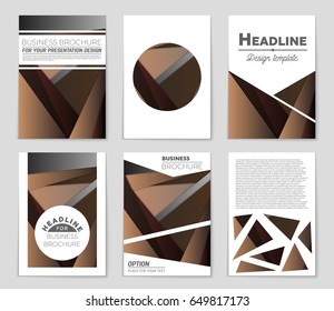Abstract vector layout background set. For art template design, list, front page, mockup brochure theme style, banner, idea, cover, booklet, print, flyer, book, blank, card, ad, sign, sheet,, a4