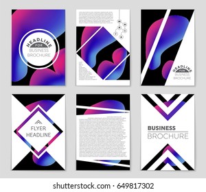 Abstract vector layout background set. For art template design, list, front page, mockup brochure theme style, banner, idea, cover, booklet, print, flyer, book, blank, card, ad, sign, sheet,, a4