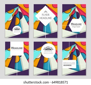 Abstract vector layout background set. For art template design, list, front page, mockup brochure theme style, banner, idea, cover, booklet, print, flyer, book, blank, card, ad, sign, sheet,, a4