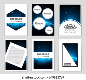 Abstract vector layout background set. For art template design, list, front page, mockup brochure theme style, banner, idea, cover, booklet, print, flyer, book, blank, card, ad, sign, sheet,, a4
