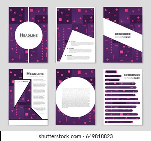 Abstract vector layout background set. For art template design, list, front page, mockup brochure theme style, banner, idea, cover, booklet, print, flyer, book, blank, card, ad, sign, sheet,, a4