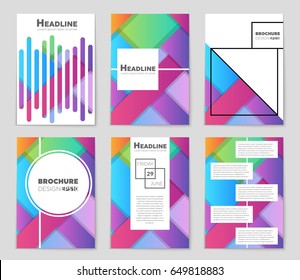 Abstract vector layout background set. For art template design, list, front page, mockup brochure theme style, banner, idea, cover, booklet, print, flyer, book, blank, card, ad, sign, sheet,, a4