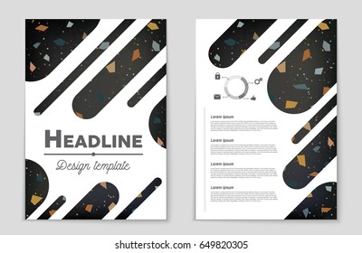 Abstract vector layout background set. For art template design, list, front page, mockup brochure theme style, banner, idea, cover, booklet, print, flyer, book, blank, card, ad, sign, sheet,, a4