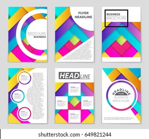 Abstract vector layout background set. For art template design, list, front page, mockup brochure theme style, banner, idea, cover, booklet, print, flyer, book, blank, card, ad, sign, sheet,, a4