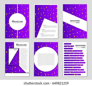 Abstract vector layout background set. For art template design, list, front page, mockup brochure theme style, banner, idea, cover, booklet, print, flyer, book, blank, card, ad, sign, sheet,, a4