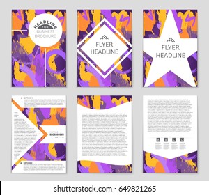 Abstract vector layout background set. For art template design, list, front page, mockup brochure theme style, banner, idea, cover, booklet, print, flyer, book, blank, card, ad, sign, sheet,, a4.