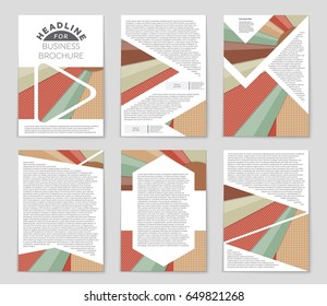 Abstract vector layout background set. For art template design, list, front page, mockup brochure theme style, banner, idea, cover, booklet, print, flyer, book, blank, card, ad, sign, sheet,, a4