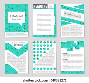 Abstract vector layout background set. For art template design, list, front page, mockup brochure theme style, banner, idea, cover, booklet, print, flyer, book, blank, card, ad, sign, sheet,, a4