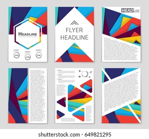 Abstract vector layout background set. For art template design, list, front page, mockup brochure theme style, banner, idea, cover, booklet, print, flyer, book, blank, card, ad, sign, sheet,, a4