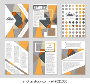 Abstract vector layout background set. For art template design, list, front page, mockup brochure theme style, banner, idea, cover, booklet, print, flyer, book, blank, card, ad, sign, sheet,, a4