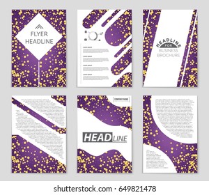 Abstract vector layout background set. For art template design, list, front page, mockup brochure theme style, banner, idea, cover, booklet, print, flyer, book, blank, card, ad, sign, sheet,, a4