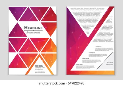 Abstract vector layout background set. For art template design, list, page, mockup brochure theme style, banner, idea, cover, booklet, print, flyer, book, blank, card, ad, sign, sheet,, a4.