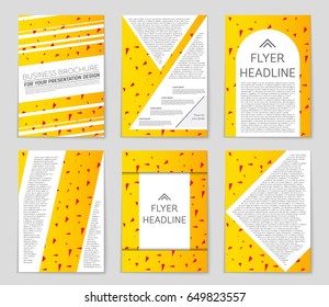 Abstract vector layout background set. For art template design, list, front page, mockup brochure theme style, banner, idea, cover, booklet, print, flyer, book, blank, card, ad, sign, sheet,, a4