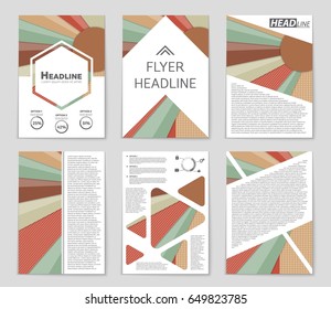 Abstract vector layout background set. For art template design, list, front page, mockup brochure theme style, banner, idea, cover, booklet, print, flyer, book, blank, card, ad, sign, sheet,, a4