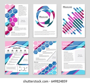 Abstract vector layout background set. For art template design, list, front page, mockup brochure theme style, banner, idea, cover, booklet, print, flyer, book, blank, card, ad, sign, sheet,, a4