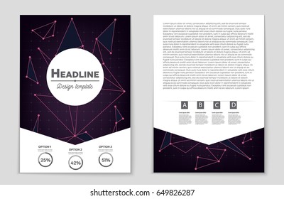 Abstract vector layout background set. For art template design, list, front page, mockup brochure theme style, banner, idea, cover, booklet, print, flyer, book, blank, card, ad, sign, sheet,, a4