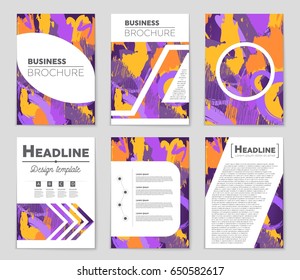 Abstract vector layout background set. For art template design, list, front page, mockup brochure theme style, banner, idea, cover, booklet, print, flyer, book, blank, card, ad, sign, sheet,, a4.