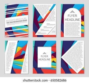 Abstract vector layout background set. For art template design, list, front page, mockup brochure theme style, banner, idea, cover, booklet, print, flyer, book, blank, card, ad, sign, sheet,, a4