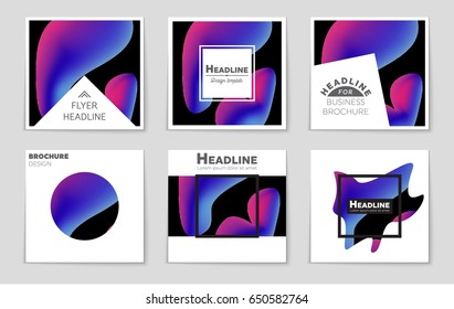 Abstract vector layout background set. For art template design, list, front page, mockup brochure theme style, banner, idea, cover, booklet, print, flyer, book, blank, card, ad, sign, sheet,, a4
