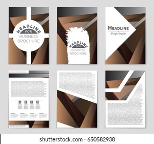 Abstract vector layout background set. For art template design, list, front page, mockup brochure theme style, banner, idea, cover, booklet, print, flyer, book, blank, card, ad, sign, sheet,, a4
