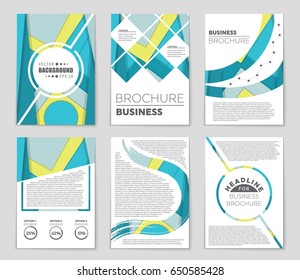 Abstract vector layout background set. For art template design, list, front page, mockup brochure theme style, banner, idea, cover, booklet, print, flyer, book, blank, card, ad, sign, sheet,, a4