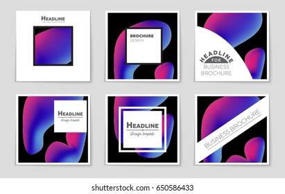 Abstract vector layout background set. For art template design, list, front page, mockup brochure theme style, banner, idea, cover, booklet, print, flyer, book, blank, card, ad, sign, sheet,, a4