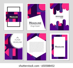 Abstract vector layout background set. For art template design, list, front page, mockup brochure theme style, banner, idea, cover, booklet, print, flyer, book, blank, card, ad, sign, sheet,, a4