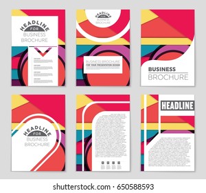 Abstract vector layout background set. For art template design, list, front page, mockup brochure theme style, banner, idea, cover, booklet, print, flyer, book, blank, card, ad, sign, sheet,, a4