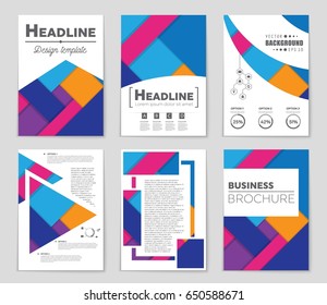 Abstract vector layout background set. For art template design, list, front page, mockup brochure theme style, banner, idea, cover, booklet, print, flyer, book, blank, card, ad, sign, sheet,, a4