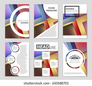 Abstract vector layout background set. For art template design, list, front page, mockup brochure theme style, banner, idea, cover, booklet, print, flyer, book, blank, card, ad, sign, sheet,, a4