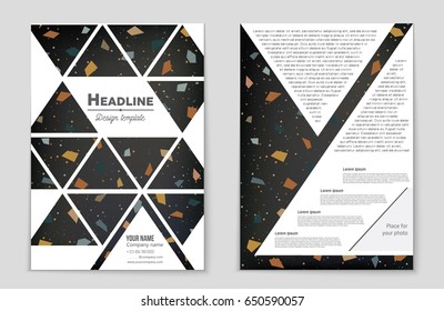 Abstract vector layout background set. For art template design, list, front page, mockup brochure theme style, banner, idea, cover, booklet, print, flyer, book, blank, card, ad, sign, sheet,, a4