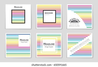 Abstract vector layout background set. For art template design, list, front page, mockup brochure theme style, banner, idea, cover, booklet, print, flyer, book, blank, card, ad, sign, sheet,, a4