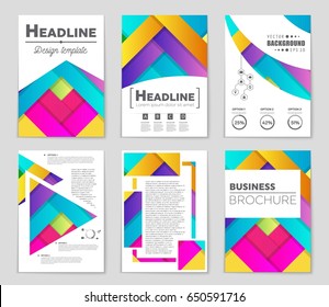 Abstract vector layout background set. For art template design, list, front page, mockup brochure theme style, banner, idea, cover, booklet, print, flyer, book, blank, card, ad, sign, sheet,, a4