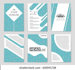 Abstract vector layout background set. For art template design, list, front page, mockup brochure theme style, banner, idea, cover, booklet, print, flyer, book, blank, card, ad, sign, sheet,, a4