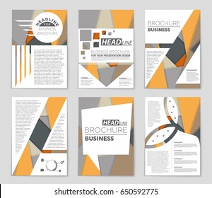Abstract vector layout background set. For art template design, list, front page, mockup brochure theme style, banner, idea, cover, booklet, print, flyer, book, blank, card, ad, sign, sheet,, a4