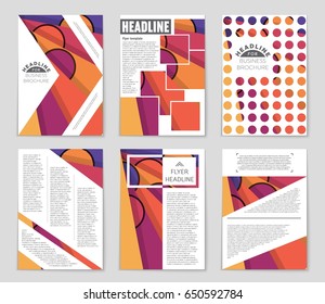 Abstract vector layout background set. For art template design, list, front page, mockup brochure theme style, banner, idea, cover, booklet, print, flyer, book, blank, card, ad, sign, sheet,, a4