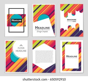 Abstract vector layout background set. For art template design, list, front page, mockup brochure theme style, banner, idea, cover, booklet, print, flyer, book, blank, card, ad, sign, sheet,, a4