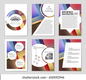 Abstract vector layout background set. For art template design, list, front page, mockup brochure theme style, banner, idea, cover, booklet, print, flyer, book, blank, card, ad, sign, sheet,, a4