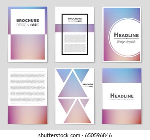 Abstract vector layout background set. For art template design, list, page, mockup brochure theme style, banner, idea, cover, booklet, print, flyer, book, blank, card, ad, sign, sheet,, a4