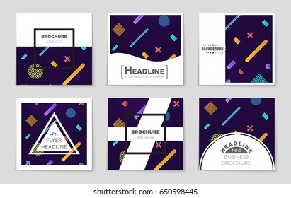 Abstract vector layout background set. For art template design, list, front page, mockup brochure theme style, banner, idea, cover, booklet, print, flyer, book, blank, card, ad, sign, sheet,, a4