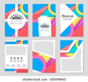 Abstract vector layout background set. For art template design, list, front page, mockup brochure theme style, banner, idea, cover, booklet, print, flyer, book, blank, card, ad, sign, sheet,, a4
