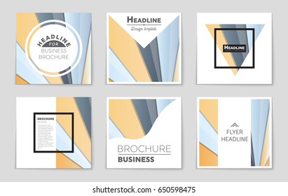 Abstract vector layout background set. For art template design, list, front page, mockup brochure theme style, banner, idea, cover, booklet, print, flyer, book, blank, card, ad, sign, sheet,, a4