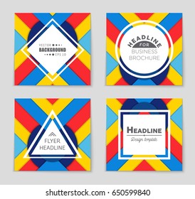 Abstract vector layout background set. For art template design, list, front page, mockup brochure theme style, banner, idea, cover, booklet, print, flyer, book, blank, card, ad, sign, sheet,, a4